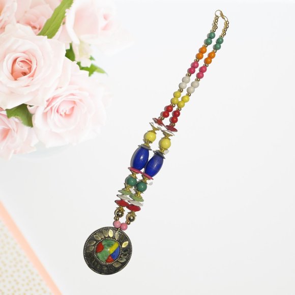 BOHO Colorful beaded necklace
